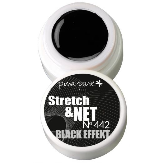 Gel pour Nail Art Stretch & Net Gel - Black Effect  N°442